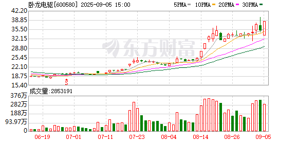 大通证券 绍兴女婿操盘电驱龙头 9个月飙涨300亿